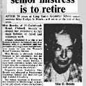 Miss Brooks Retires July 1974