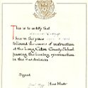 School Certificate 1912