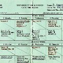 Exam Timetable 1969